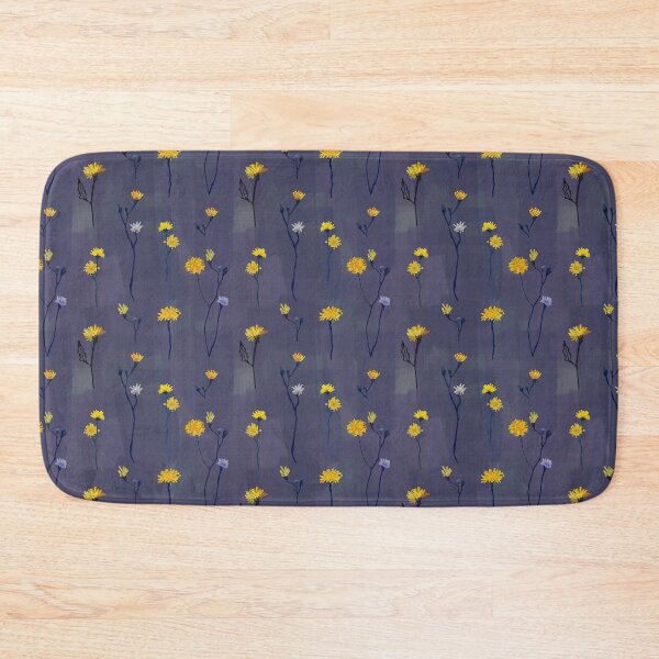 Item preview,  Floral pattern, drawn yellow wildflowers. designed and sold by UVI-CA.