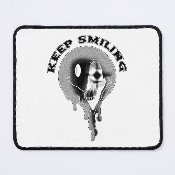 Item preview, Keep Smiling | A Melting Smily revealing a Skull inside | Goth aesthetic designed and sold by ProdbyNiECO.