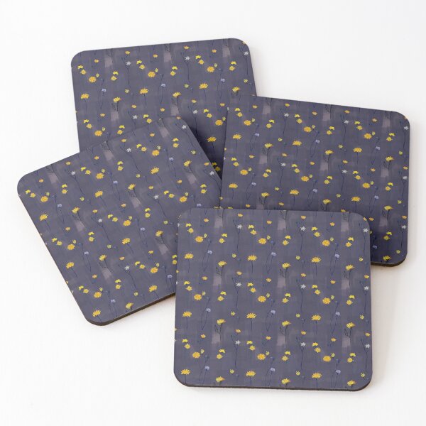 Item preview,   Floral pattern, drawn yellow wildflowers. designed and sold by UVI-CA.