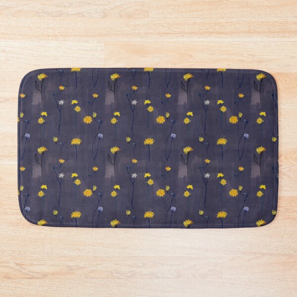 Item preview,   Floral pattern, drawn yellow wildflowers. designed and sold by UVI-CA.