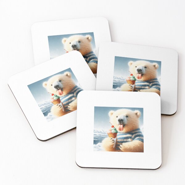Item preview, Polar bear eating ice cream designed and sold by boomfire153.