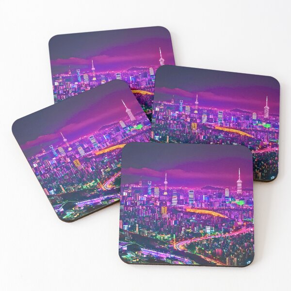 Item preview, CYBERPUNK SEOUL NEON NIGHTVIEW designed and sold by milestotreasure.