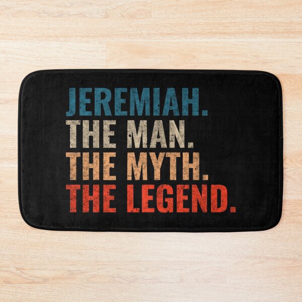 Item preview, Jeremiah The Man The Myth The Legend Jeremiah Name Retro 70s distress designed and sold by Teelogic.
