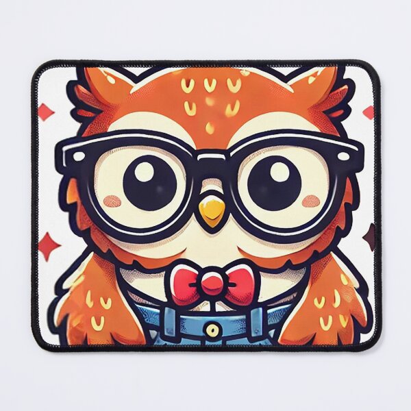 Item preview, Cute smarty pants orange school owl designed and sold by lliiaa1111.