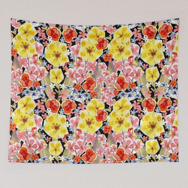 Item preview, "Boho Watercolour Floral Collage Delight" By SalsySafrano. designed and sold by SalsySafrano.