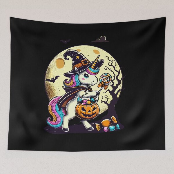 Item preview, Funny Unicorn Witch Loves Sweets designed and sold by LuminOrb.