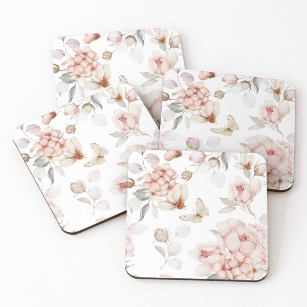 Item preview, Delicate Blossoms and Butterflies: Soft Floral Elegance designed and sold by coshe.