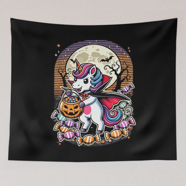Item preview, Funny Vampire Unicorn Loves Candy designed and sold by LuminOrb.