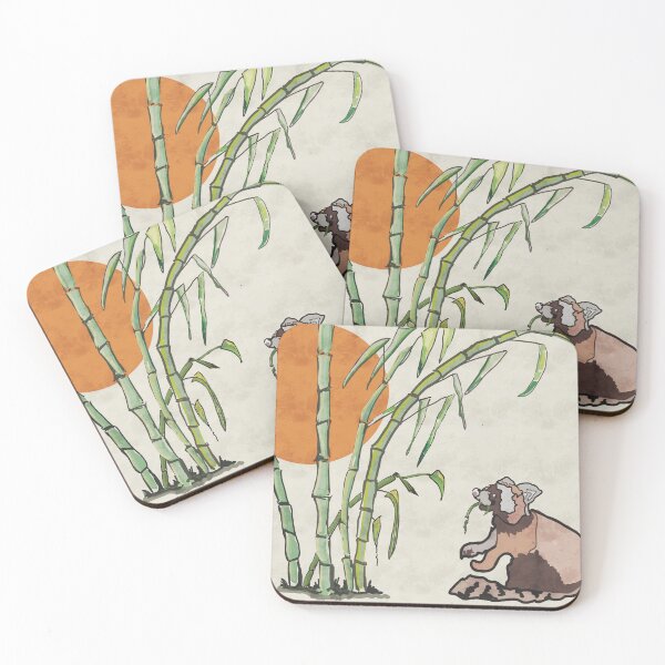 Item preview, Red Panda’s Bamboo Snacktime designed and sold by LullabyIsland.