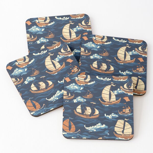 Item preview, Funny Boat Pattern designed and sold by GrinGalore.
