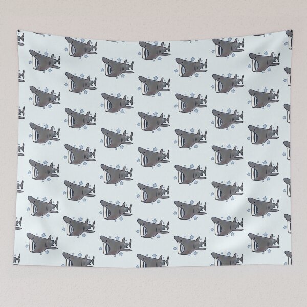 Item preview, Cute Basking shark illustration  designed and sold by Artofmayara.