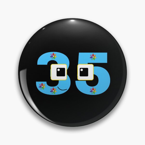 Item preview, Fun and Quirky Cartoon 35 Number With Eyes – Playful Design for Stickers, T-Shirts & More designed and sold by Luxuriously.