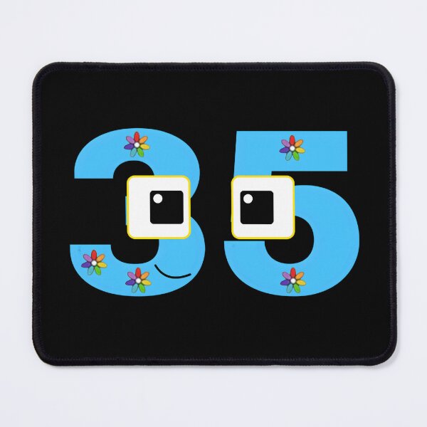 Item preview, Fun and Quirky Cartoon 35 Number With Eyes – Playful Design for Stickers, T-Shirts & More designed and sold by Luxuriously.