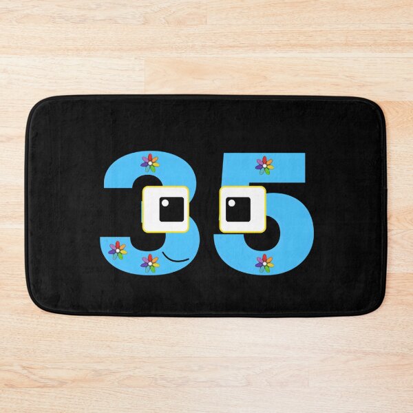 Item preview, Fun and Quirky Cartoon 35 Number With Eyes – Playful Design for Stickers, T-Shirts & More designed and sold by Luxuriously.