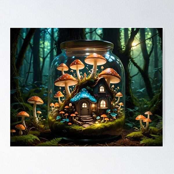 Item preview, Magical forest jar designed and sold by artwithemilia.