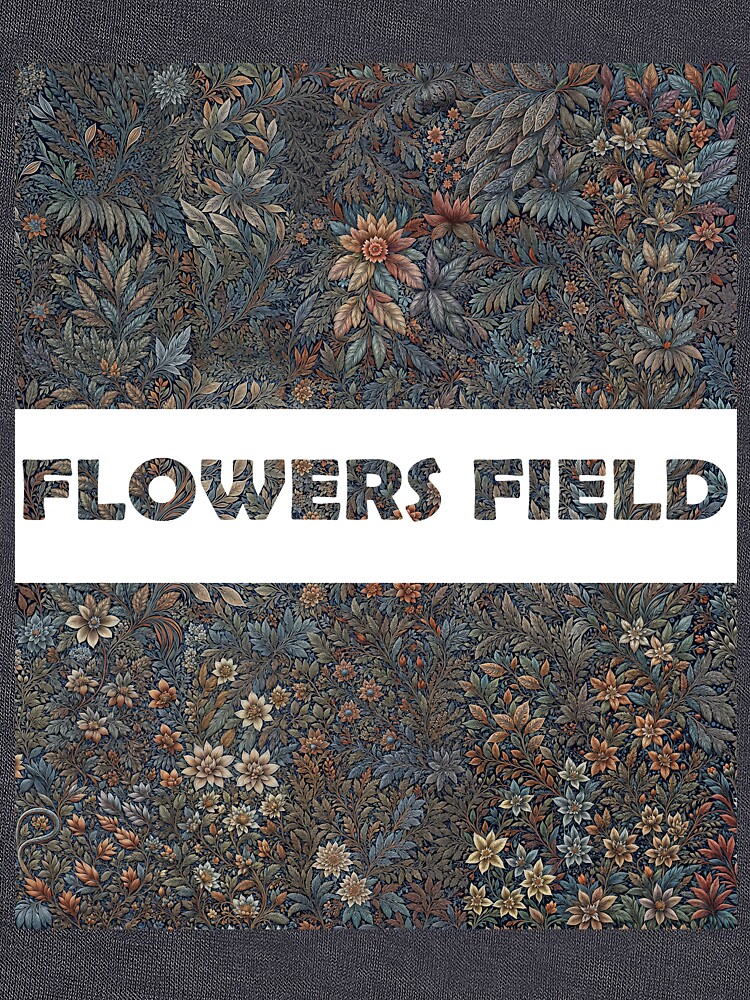 Aperçu 7 sur 7. T-shirt classique avec l'œuvre Flowers field 76 créée et vendue par oduchossoir.