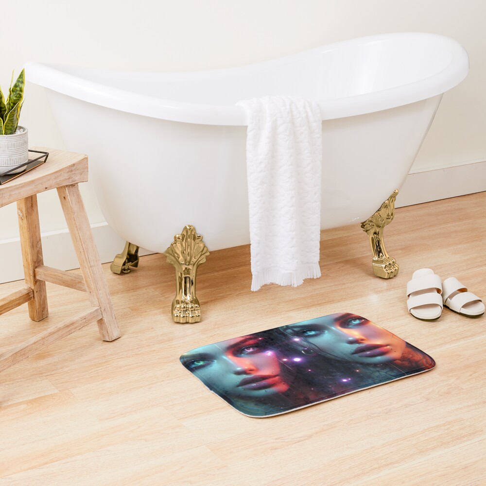 Vista previa del artículo con la obra «Alfombra de baño», diseñado y vendido por RellimsRealm.