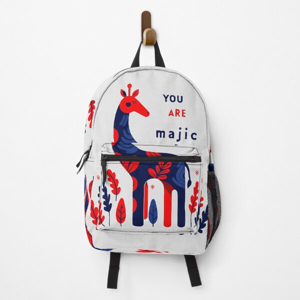 Item preview, NavyBlue Red Giraffe Quote " You are Majic." designed and sold by Nanthanon.
