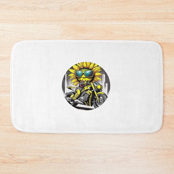 Item preview, Sunflower Racer on a Motorcycle designed and sold by BADESIGNZZ.