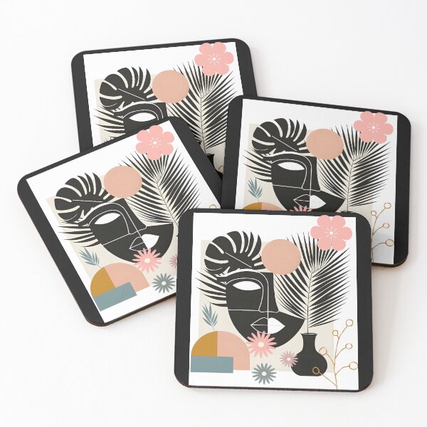 Item preview, Boho Aesthetic Geometric Flowers designed and sold by MarcelooArt.