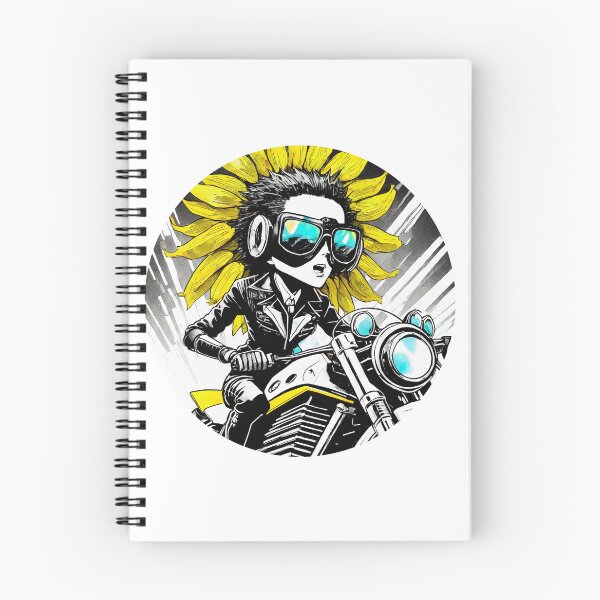 Item preview, Cute Sunflower girl on a motorcycle designed and sold by BADESIGNZZ.