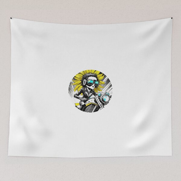 Item preview, Cute Sunflower girl on a motorcycle designed and sold by BADESIGNZZ.