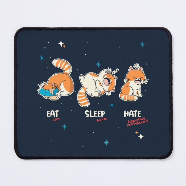 Item preview, Eat, sleep, hate! designed and sold by Freecheese.