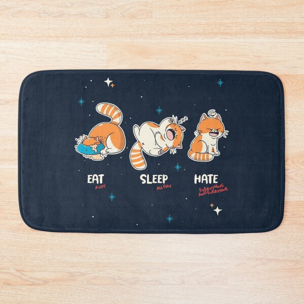 Item preview, Eat, sleep, hate! designed and sold by Freecheese.