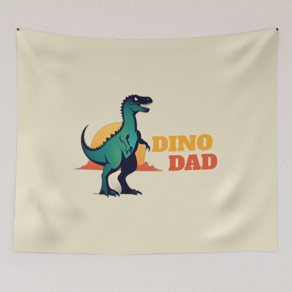 Item preview, Dino Dad Vintage Sunset Retro designed and sold by NavyB7480.