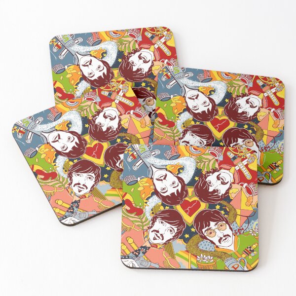 Item preview, The Fab 4 Pop Art designed and sold by Fanverse Merchandise.