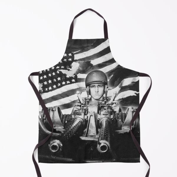 Item preview, Vintage WW2 Photograph: American Soldier with 50mm Gun and Flag  designed and sold by ReadytoWork.