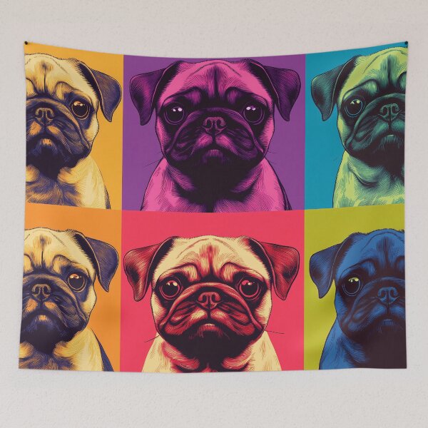 Item preview, Pug II  -  Pop Art designed and sold by AutoPopStudio.