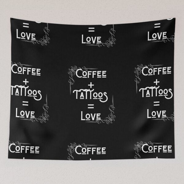 Item preview, Coffee lover, tattoo lover, Love designed and sold by MerchMagia.