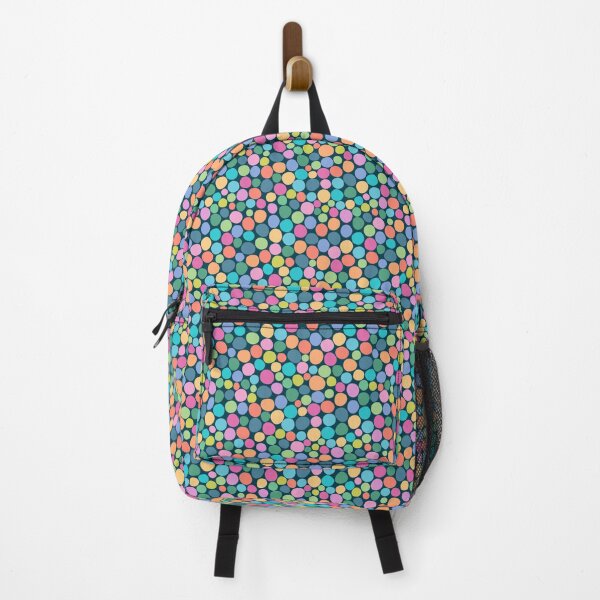 Item preview, Colored dots, Multicolor on dark blue background designed and sold by Alex Blud.