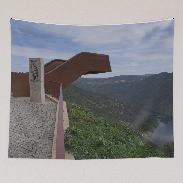 Item preview, Wonderful landscapes in Portugal. Beautiful scenery of Miradouro do Ujo. View on the valley. Balcony at the viewpoint designed and sold by Maurizio Fabbroni.