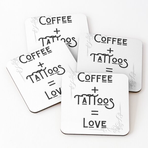 Item preview, Coffee lover, tattoo lover, Love designed and sold by MerchMagia.