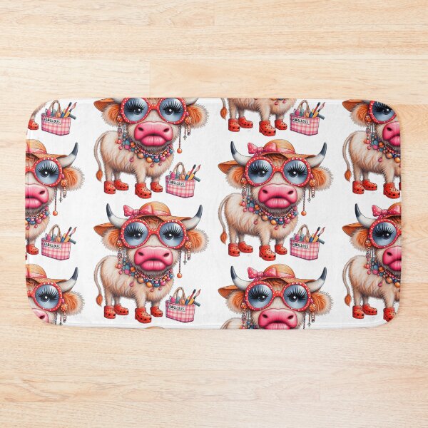 Item preview, Fabulous A quirky Highland cow designed and sold by PurpleJelly.