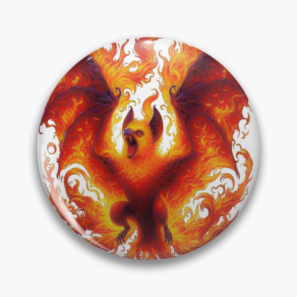 Item preview, Fire spirit of the vampire bat designed and sold by LoneAngel.