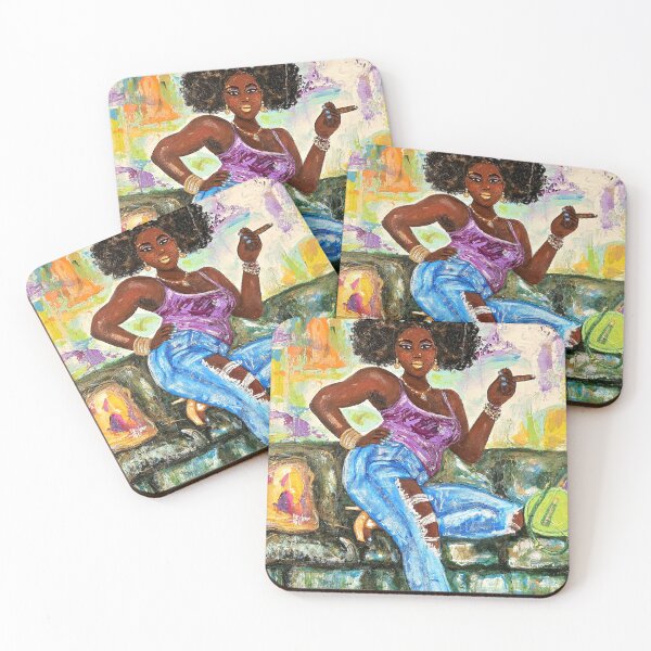 Item preview, Cigar smoking lady designed and sold by amoxes.