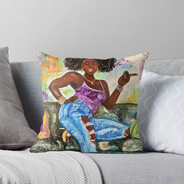 Item preview, Cigar smoking lady designed and sold by amoxes.
