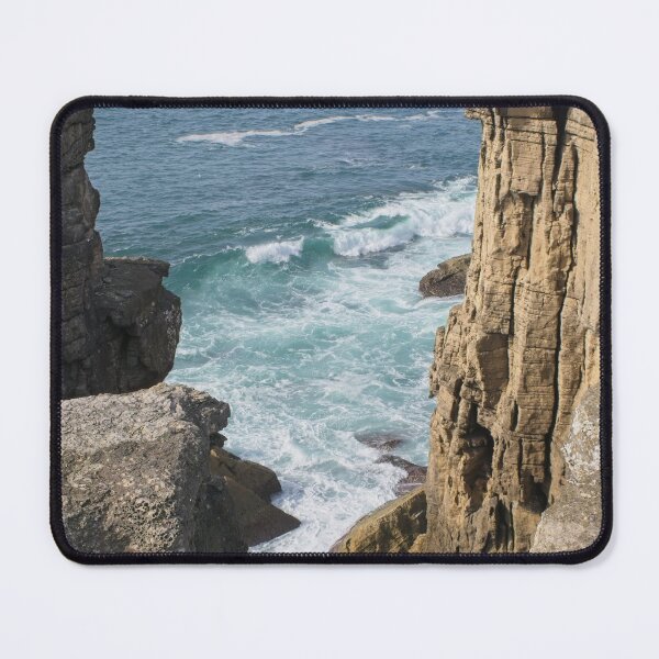 Item preview, Wonderful landscapes in Portugal. Scenic coastline in Peniche. View from the cliff. Wavy sea. Rocky skerries. (vertical) designed and sold by Maurizio Fabbroni.