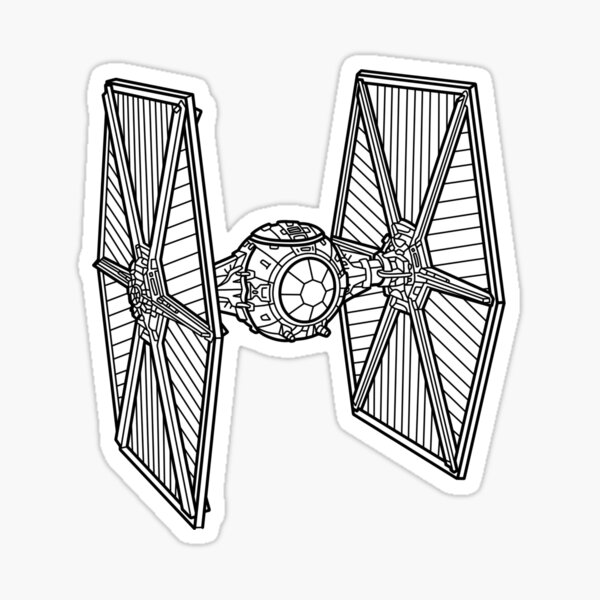 Vista previa del artículo con la obra «TIE Fighter», diseñado y vendido por KevinRaw.
