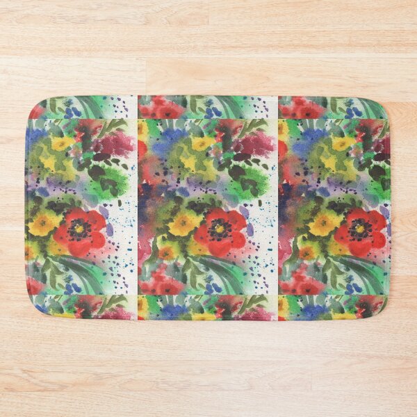 Item preview, Abstract Flowers Bright Vivid Watercolor VI designed and sold by Irina Sztukowski.