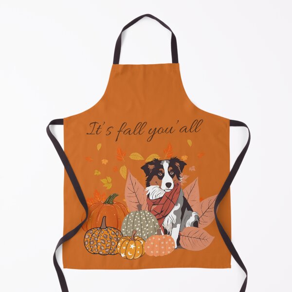 Item preview, It's Fall Y'all - Cozy Australian Shepherd with Pumpkins and Leaves designed and sold by GoodyPaws.