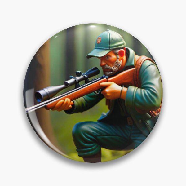 Item preview, Hunter Kneeling in Forest: Aiming Down Sights designed and sold by GrizzlyCollective.