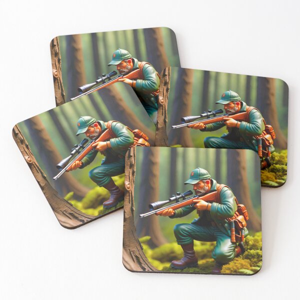 Item preview, Hunter Kneeling in Forest: Aiming Down Sights designed and sold by GrizzlyCollective.