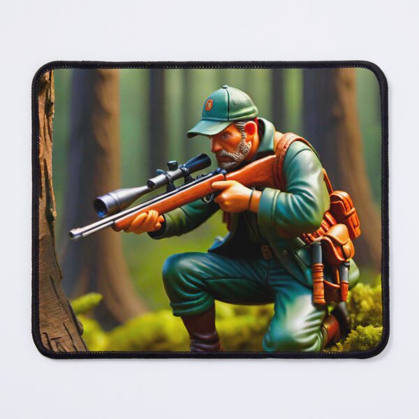 Item preview, Hunter Kneeling in Forest: Aiming Down Sights designed and sold by GrizzlyCollective.