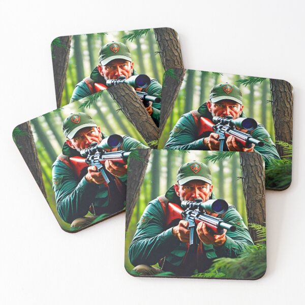 Item preview, Hunter Hiding in the Bush designed and sold by GrizzlyCollective.