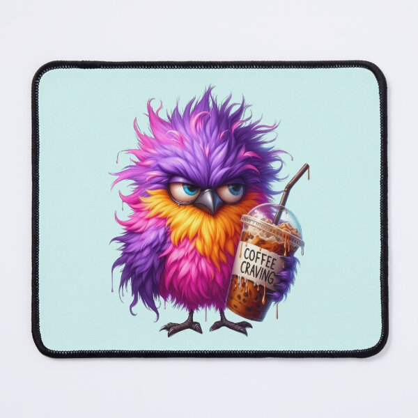 Item preview, This grumpy bird is not a morning person, fantasy birds designed and sold by LoneAngel.