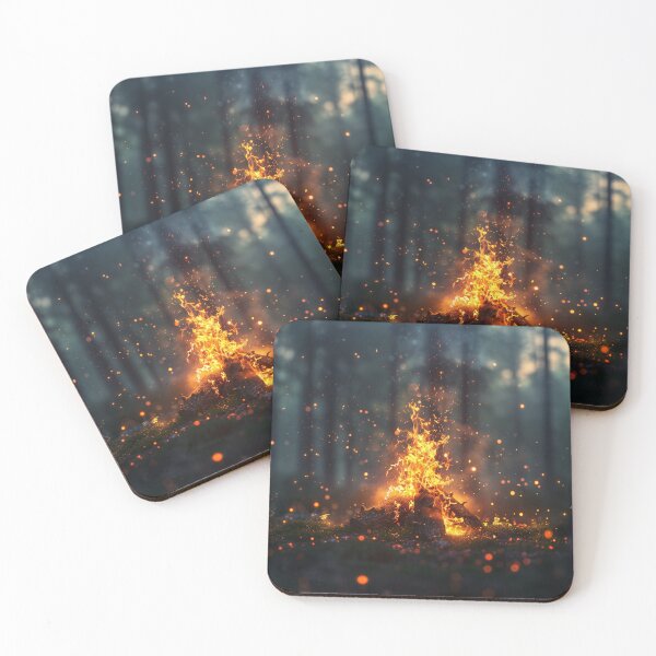Item preview, Bonfire in the Woods Bokeh designed and sold by KootenayDesigns.